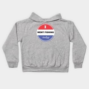 I Went Fishing Today Kids Hoodie